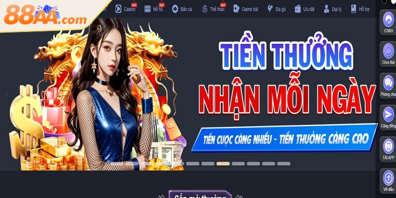 88AA chuyên cung cấp những trò chơi giải trí với tiền thật hấp dẫn