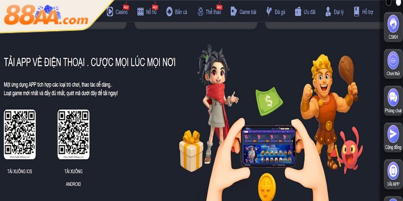 Tải app 88AA - Trải nghiệm mượt mà trên thiết bị riêng 2 Tải app 88AA miễn phí về trên điện thoại IOS hay Android đơn giản